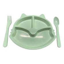 Kit Refeição Infantil C/3Pçs Gato Zein